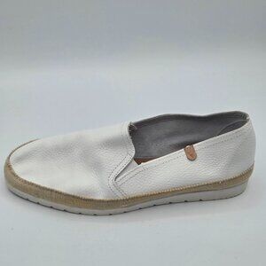 VERBENAS Noelia White Leather Shoes Flats Women’s Sz 40 (US 9) Made in Spain